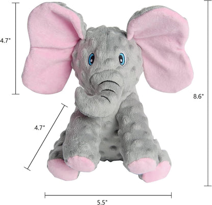 DODODOLA elephant stuffed animal dog toy dental cleaning texture