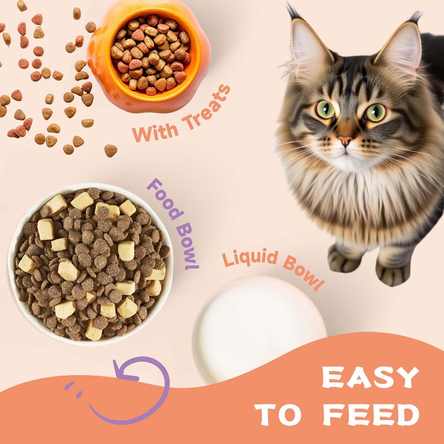 Vet-approved cat health supplement bottle for skin and joint support