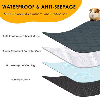 Multi-layer design of Mooydee guinea pig cage mats
