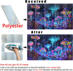 Dtekoj bioluminescent starry sky reptile habitat poster background layout with adhesive tape pieces.