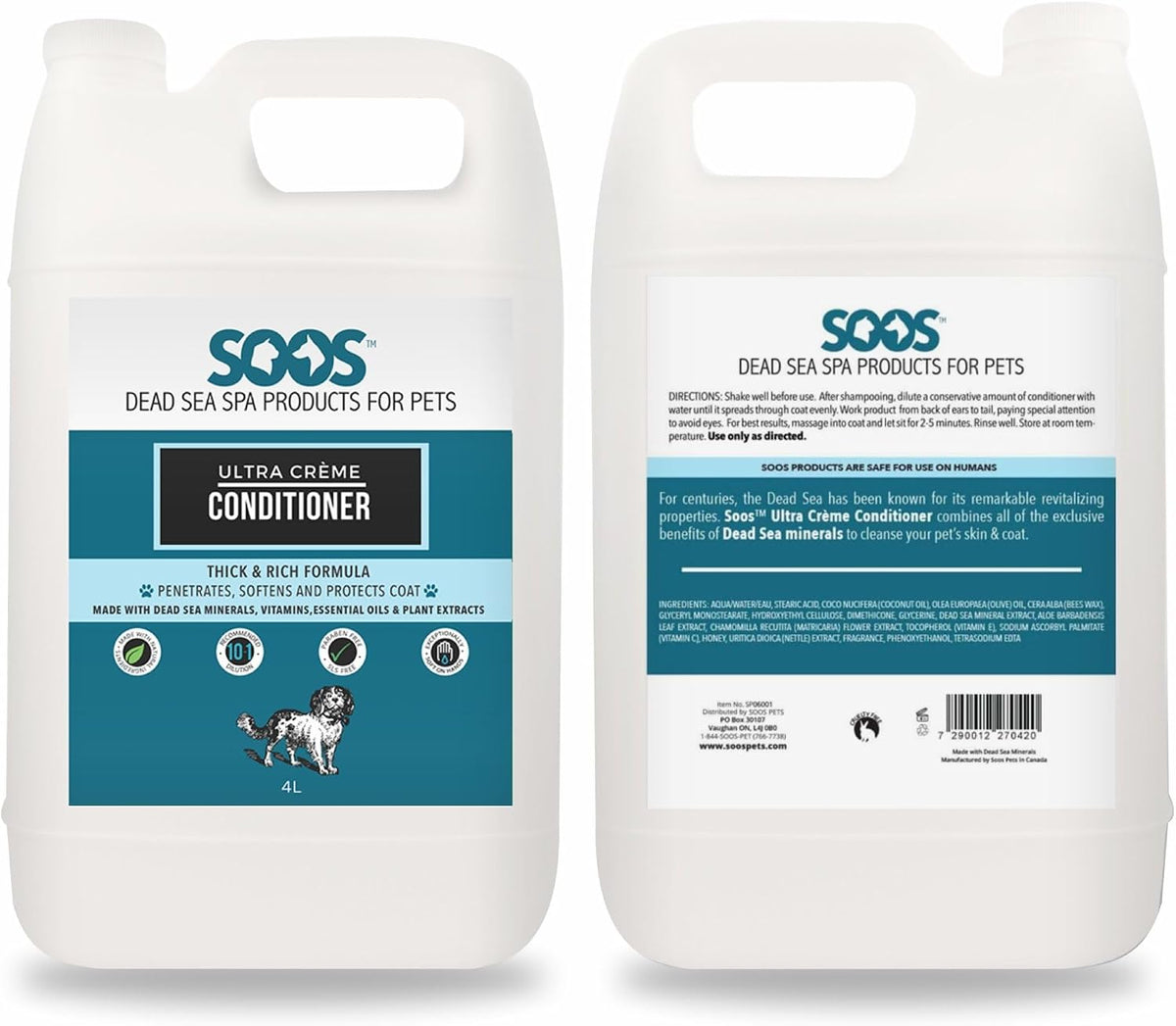 Premium USA imported leave in dog and cat conditioner for detangling