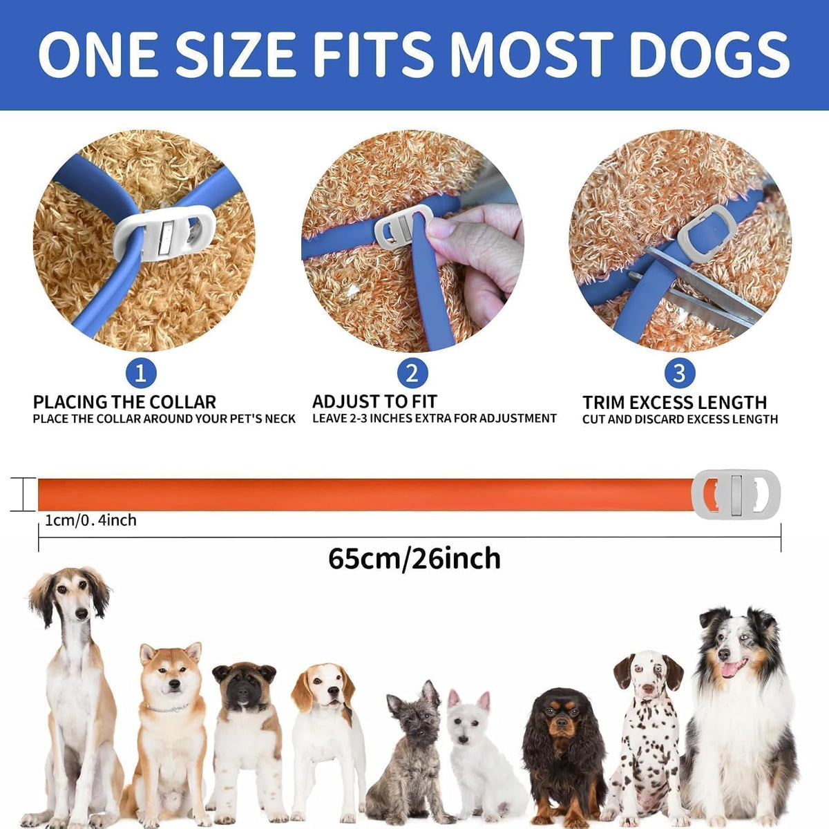 Vicsom 4-pack flea and tick collar packaging details