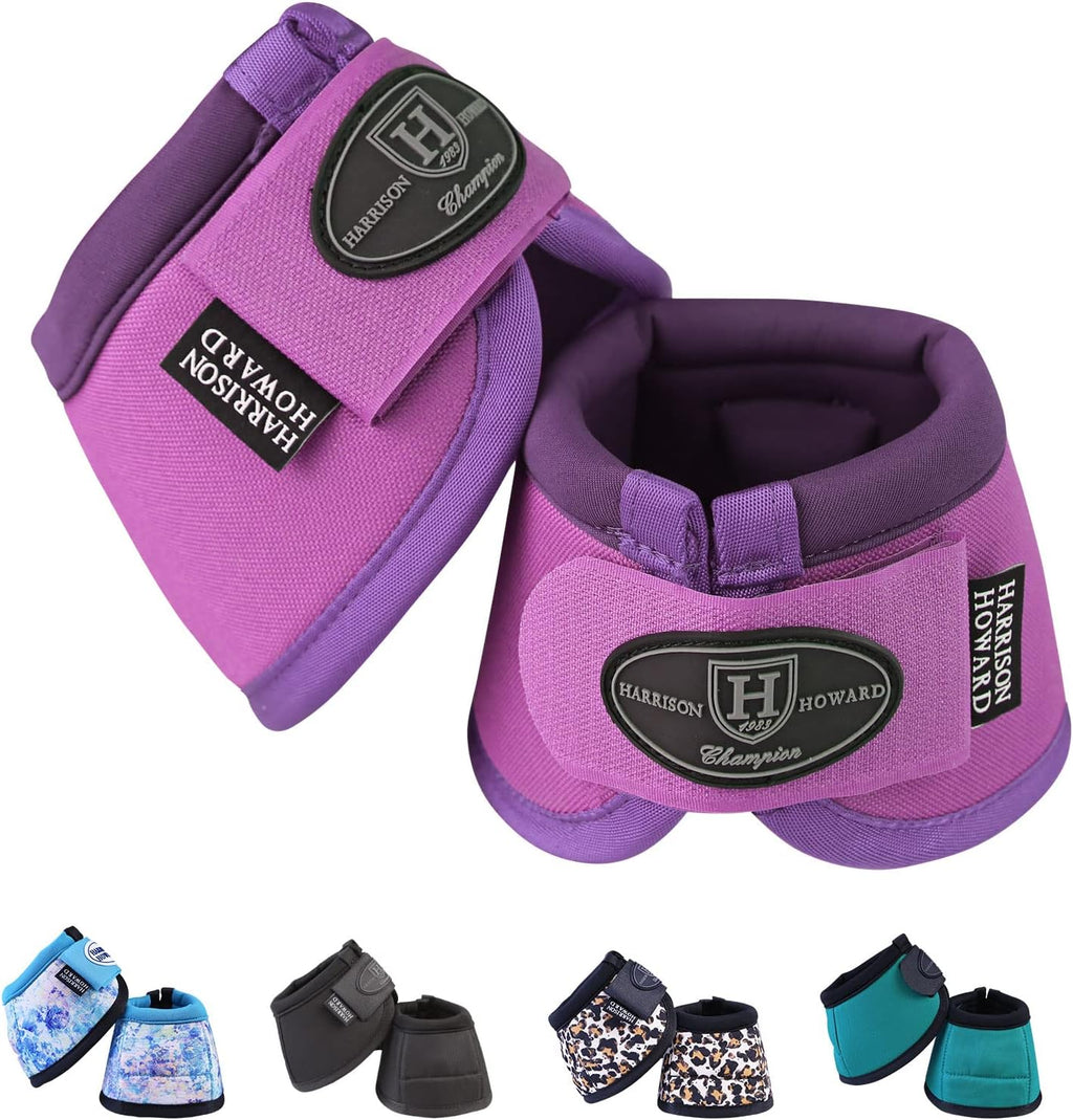 Harrison Howard Horse Bell Boots Overreach Bell Boots No-Turn Bell Boots for Horse-Durable Protective Hoof Boot - Image 10