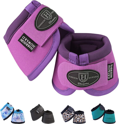 Harrison Howard Horse Bell Boots Overreach Bell Boots No-Turn Bell Boots for Horse-Durable Protective Hoof Boot - Image 10