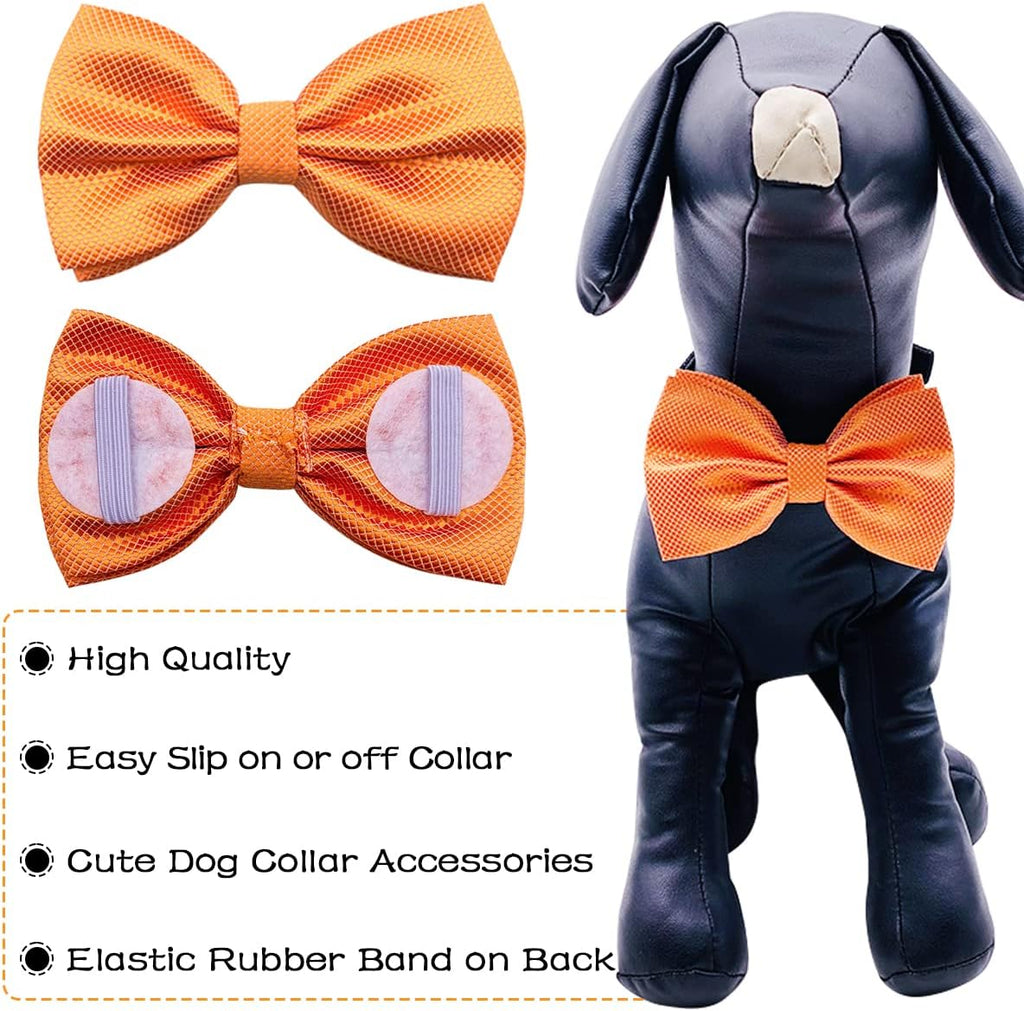 Soft premium polyester plaid bowtie accessory for medium and large dogs