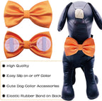 Soft premium polyester plaid bowtie accessory for medium and large dogs