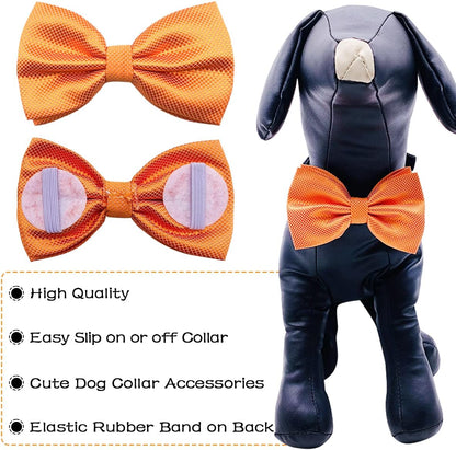 Soft premium polyester plaid bowtie accessory for medium and large dogs