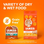 IAMS Perfect Portions Sensitive Digestion & Skin Wet Cat Food Pate, Healthy Adult Grain Free Pate, Chicken Recipe, 2.6 oz. (24 Twin Packs) - Image 9