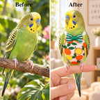 Complete set including 4 bird diaper suits and disposable pads