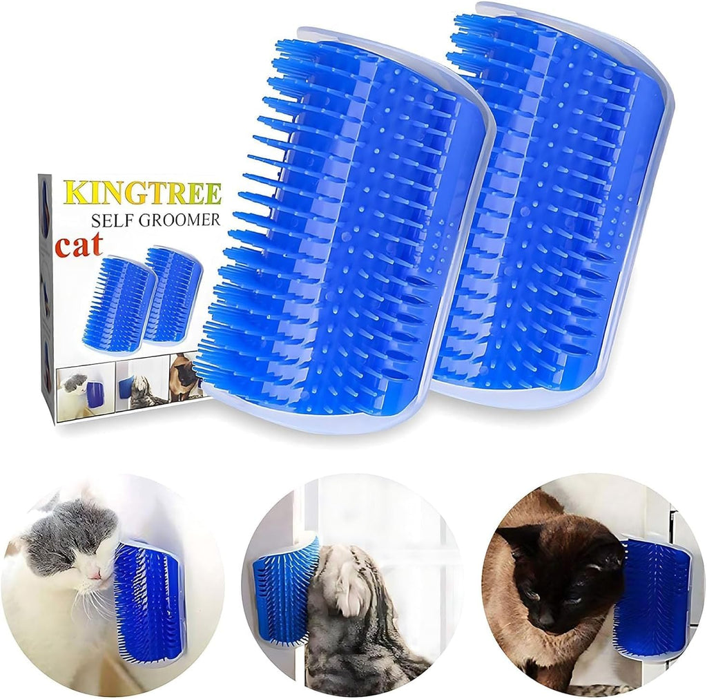 Demonstration of double sided stickers for Kingtree cat corner scratcher