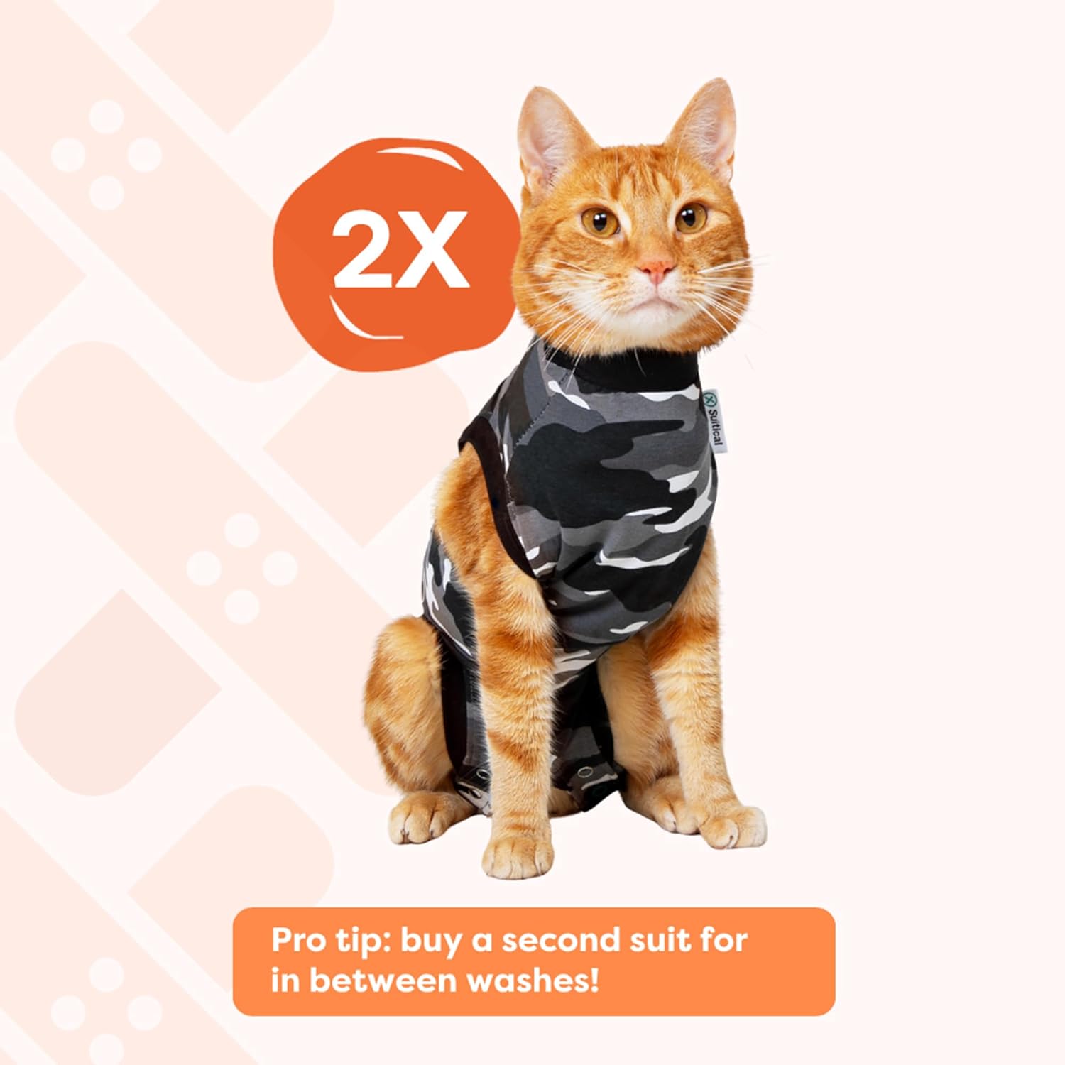 Vet-recommended Suitical medical cone alternative for kittens