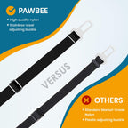 Pawbee durable black nylon dog seat belt