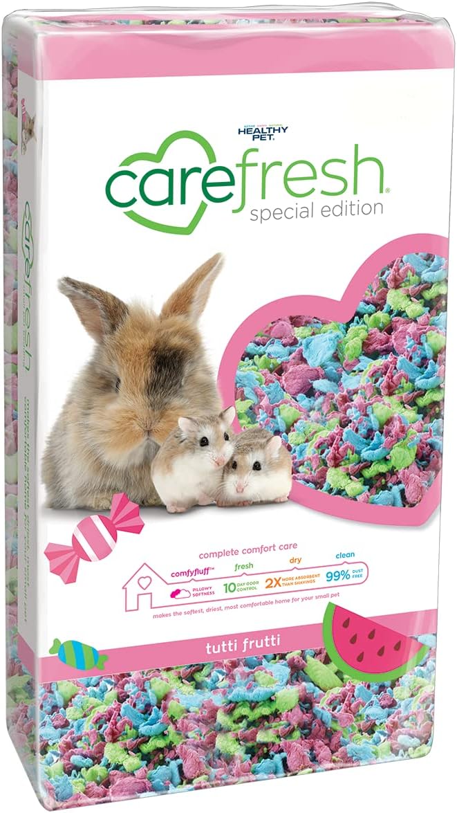 Carefresh Small Pet Bedding, 99% Dust-Free Natural Paper with Superior 10 Day Odor Control & Absorption for Guinea Pigs, Hamsters, Rabbits, & Rats, 60 L - Image 15