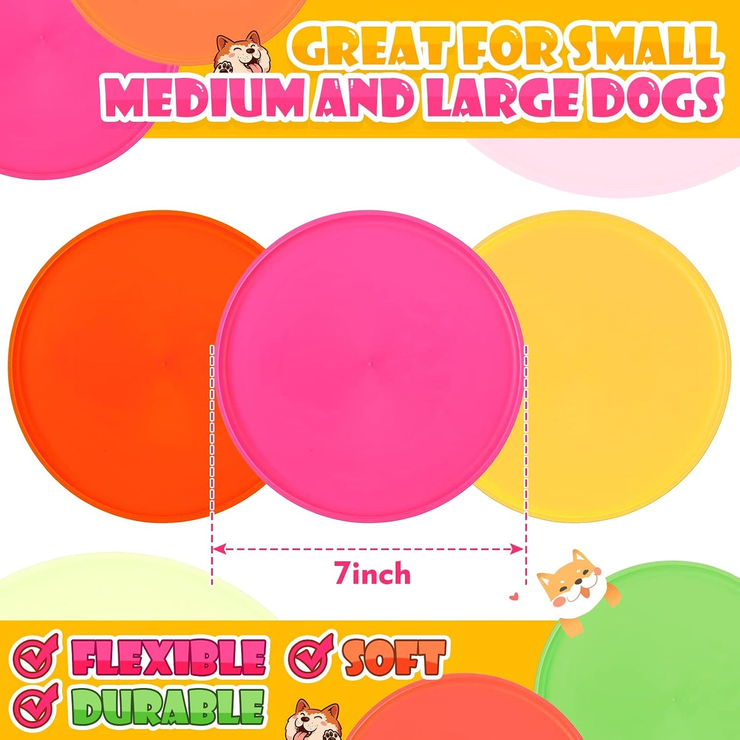 Small dog playing fetch with a Chivao silicone disc