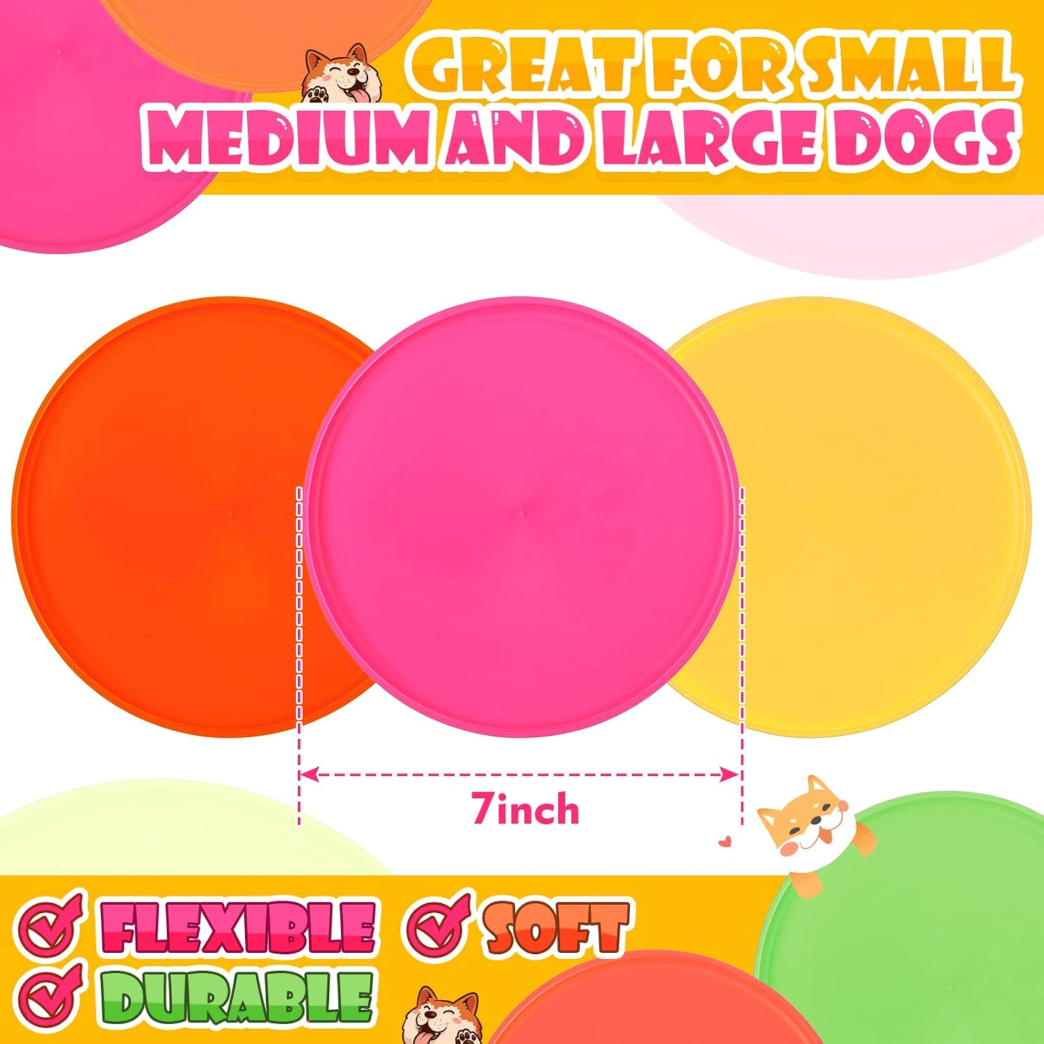 Small dog playing fetch with a Chivao silicone disc