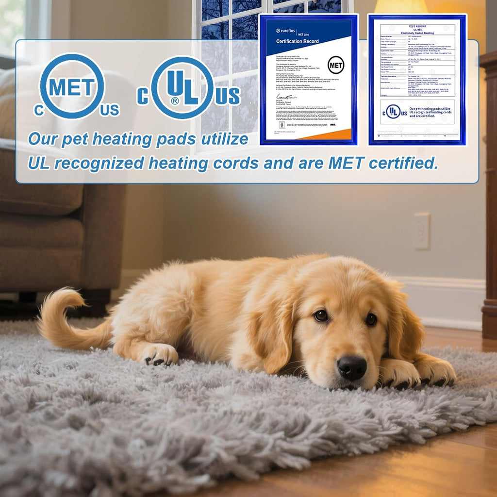 Internal waterproof safety layers of Golopet pet heating pad