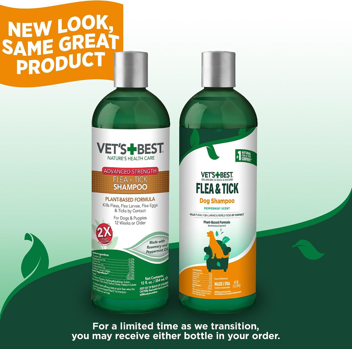 Vet's Best Flea and Tick Shampoo for Dogs - Advanced Strength Plant-Based Formula for Flea Treatment and Prevention, Natural Flea Bath and Tick Control, Vet Recommended, Made in USA, 12 oz - Image 9