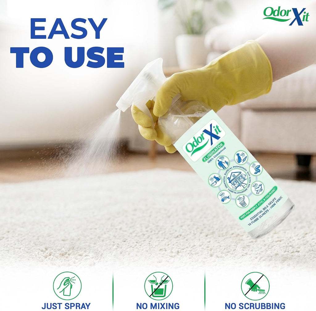OdorXit versatile multi surface urine odor eliminator bottle.