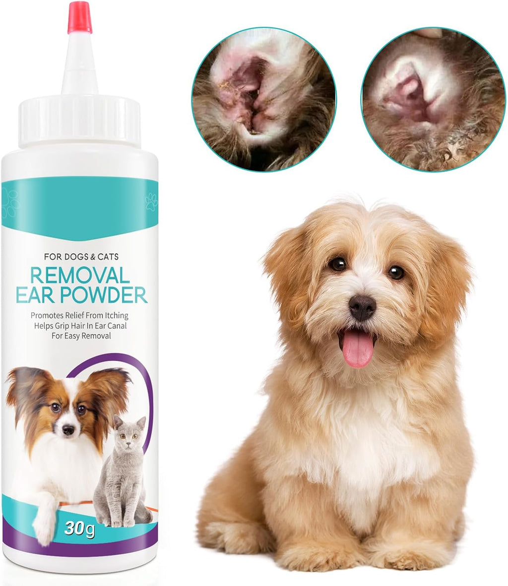 Usage demonstration of Zixaok ear powder for pets