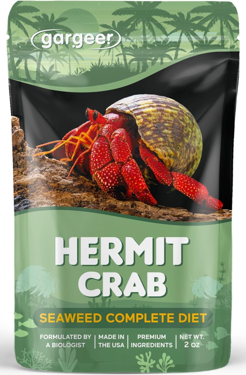 Gargeer two ounce complete diet mix for healthy molting and growth