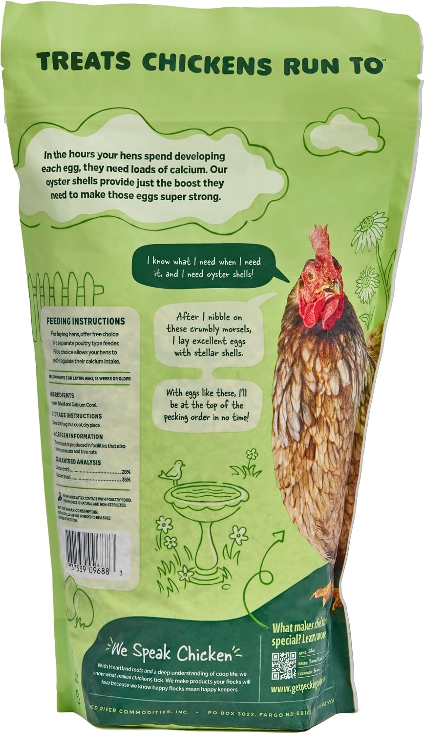 Pecking Order 5 lb bag of crushed oyster shell poultry feed
