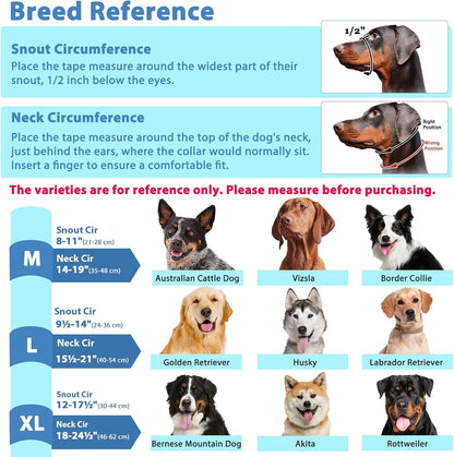 Barkless dog head collar packaging and branding