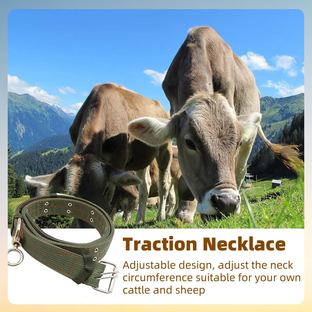 DOITOOL multi layer horse and sheep collar showcasing the heavy duty metal hardware