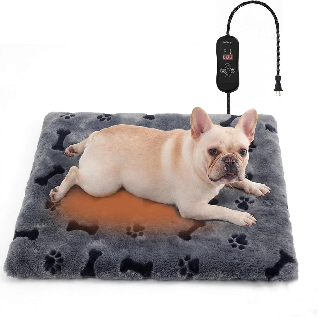 Pet Heating Pad for Cats and Dogs, Heated Cat Bed & Dog Heating Pad with 5 Temperature Levels, Waterproof Heated Pet Mat with Timer, Auto Power-Off and Chew Resistant Cord, 20'' x 16'' - Image 14