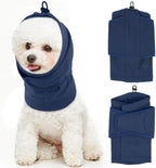 IDOMIK Dog Ear Muffs Noise Protection, Dog Calming Hoodie for Anxiety Relief, Soft Double-Layer No Shake Head Wraps, Quiet Ear Covers for Thunderstorm, Firework, Bath, Grooming & Blow Drying,Blue,L - Image 11