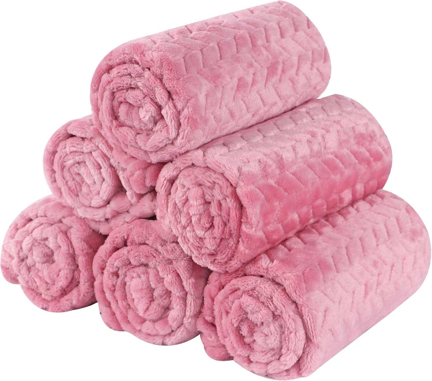 BVAGSS 6 Pack Small Dog Blanket, Super Soft Warm Pet Cover Blankets, Paw Print Puppy Fleece Flannel Blanket for Small Medium Dogs and Cats MW003 - Image 11