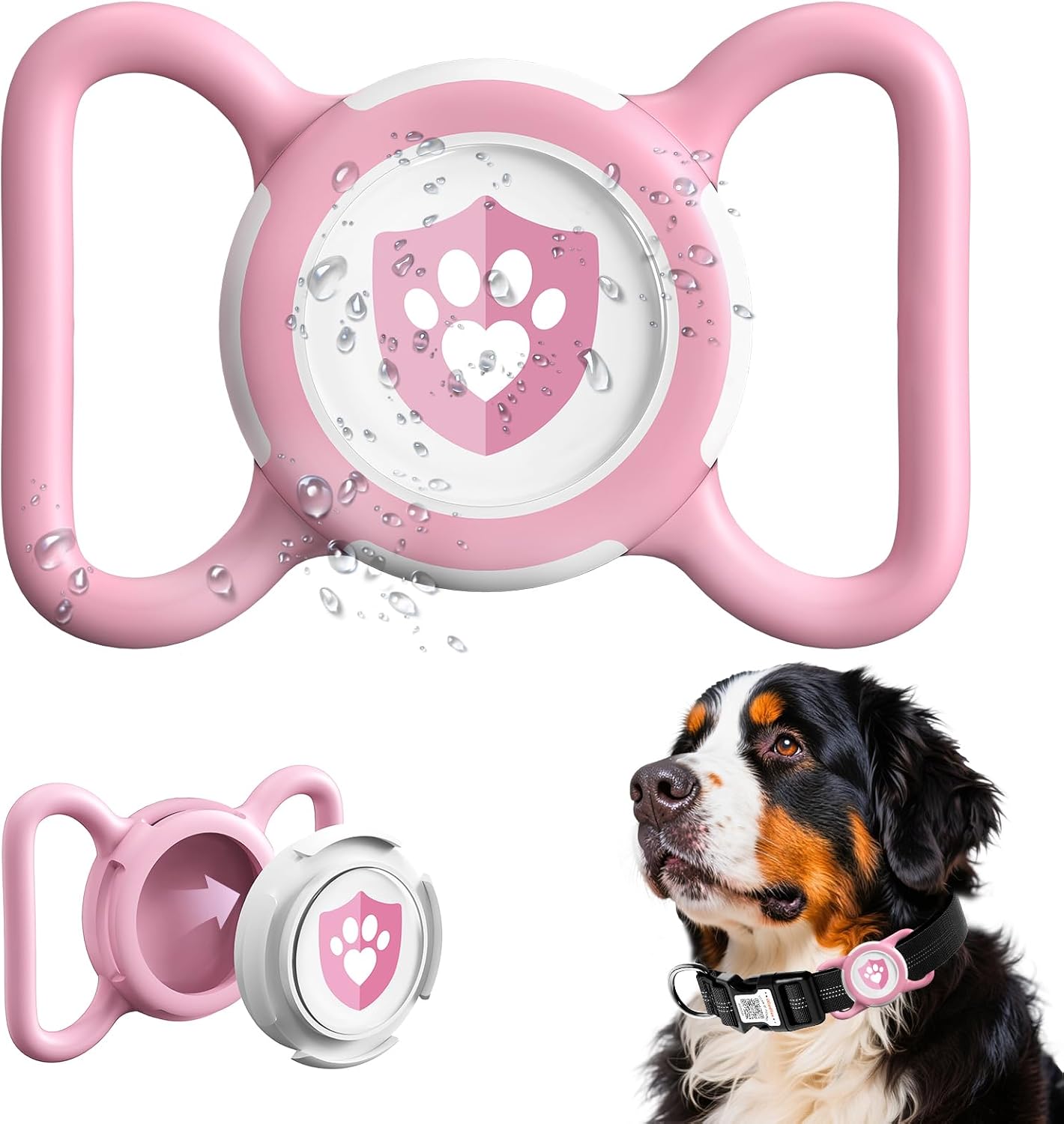Waterproof AirTag Dog Collar Holder for Apple AirTag QR Code - Image 12