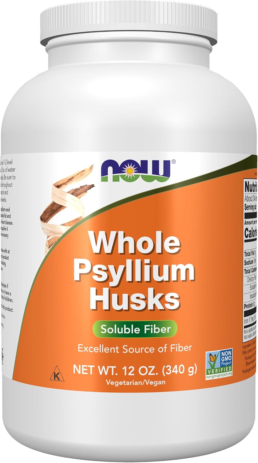 NOW Supplements, Whole Psyllium Husks, Soluble Fiber, 16 oz - Image 8