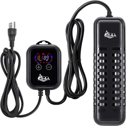 AQQA submersible aquarium heater with digital external controller