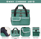 BAGLHER airline approved pet tote bag with collapsible silicone bowls displayed