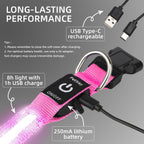 Adjustable strap details of PetIsay small pink safety collar