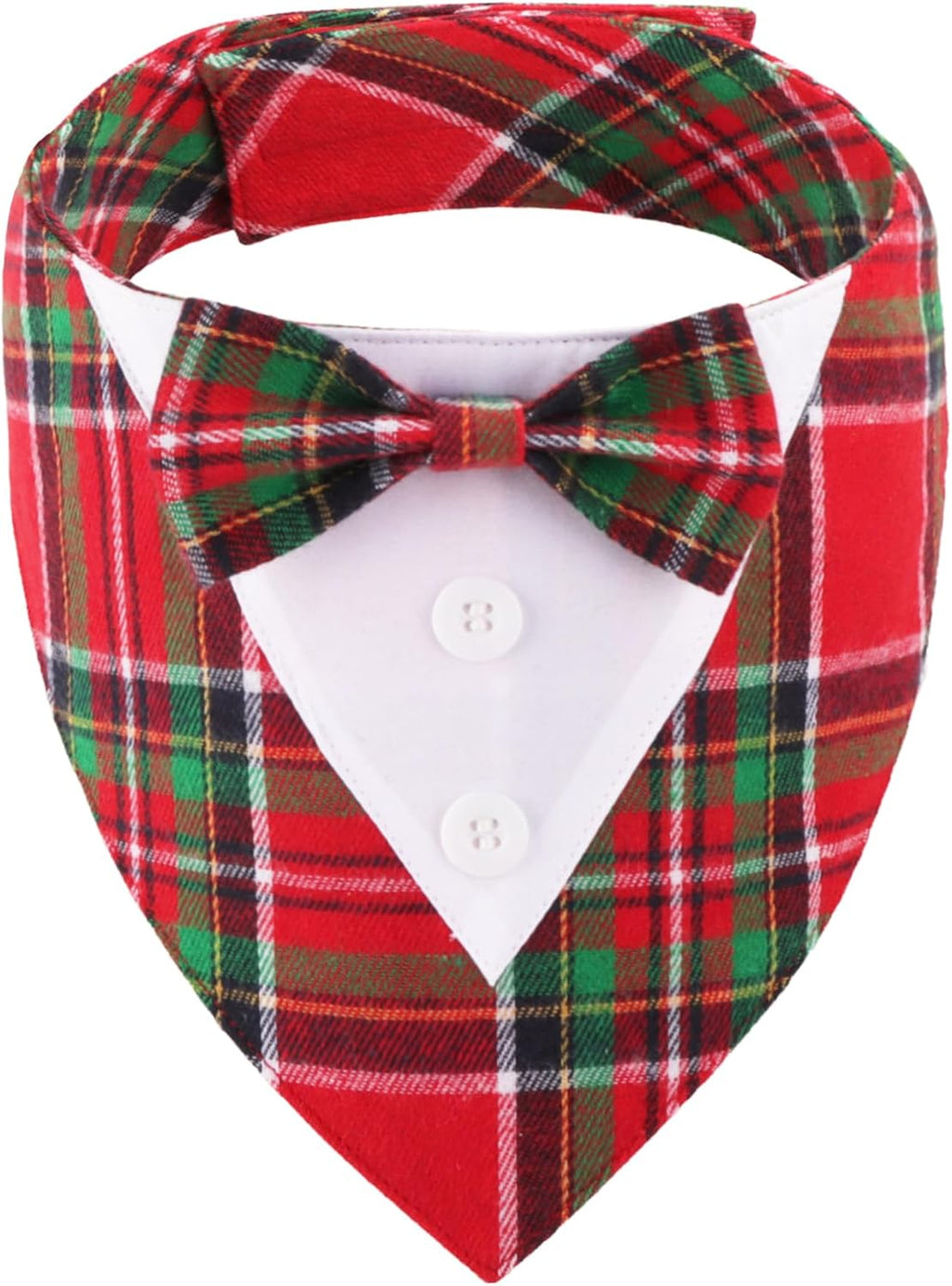 ADOGGYGO Formal Dog Tuxedo, Wedding Dog Bandana Collar with Bowtie, Adjustable Pet Birthday Wedding Tux Outfit for Medium Dogs (M, Black) - Image 14