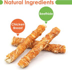 MON2SUN long lasting rawhide rolls wrapped in premium chicken breast