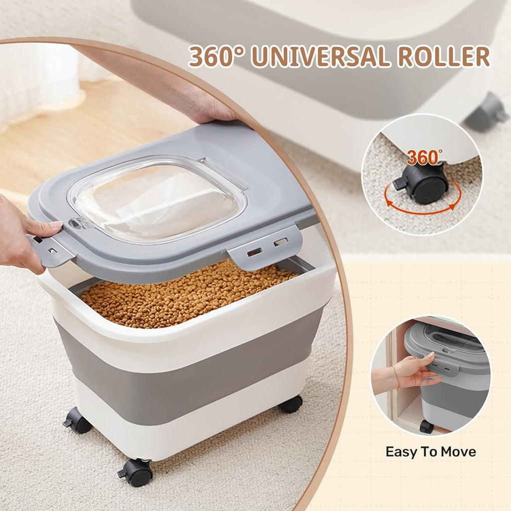 Sewiu airtight food bin with lid detail