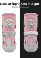 Huafly dog boots reflective strap detail