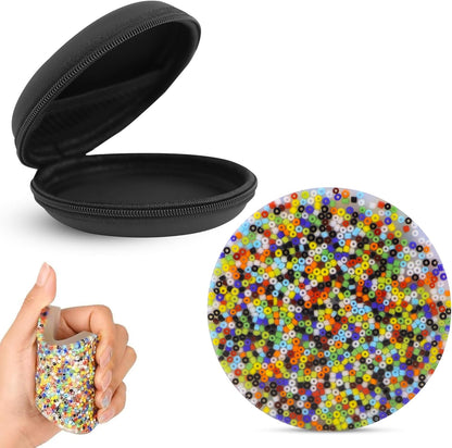 RadBizz Picky Pad front view showing multicolor circular silicone texture with embedded beads