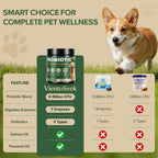 Natural duck flavored soft chews by SHINEPAWS designed to eliminate dog diarrhea and stomach bloating.