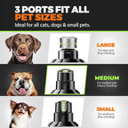 Painless electric dog nail clipper tool with premium packaging.