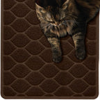 MIGHTY MONKEY Waterproof BPA Free Cat Litter Box Trapping Mat, Easy Clean Floors, Textured Backing, Soft on Sensitive Kitty Paws, Cats Accessories, Less Waste, Stays in Place, 35x23, Slate Gray - Image 14