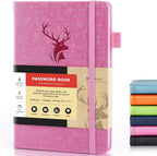 molekaus Password Book with tabs Password Keeper with Extra Password Space to Change Password. Medium Size Password Notebook for Home or Office for Internet Log In, 5.3 * 7.7in Light blue - Image 14