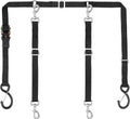 Skipwall Truck Bed Dog Tether for two dogs front view