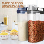 Tiovery food storage container with handle for portable use