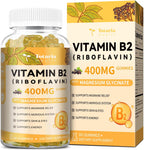 Totaria Vitamin B2 400mg Riboflavin front view showing authentic sugar free bottle