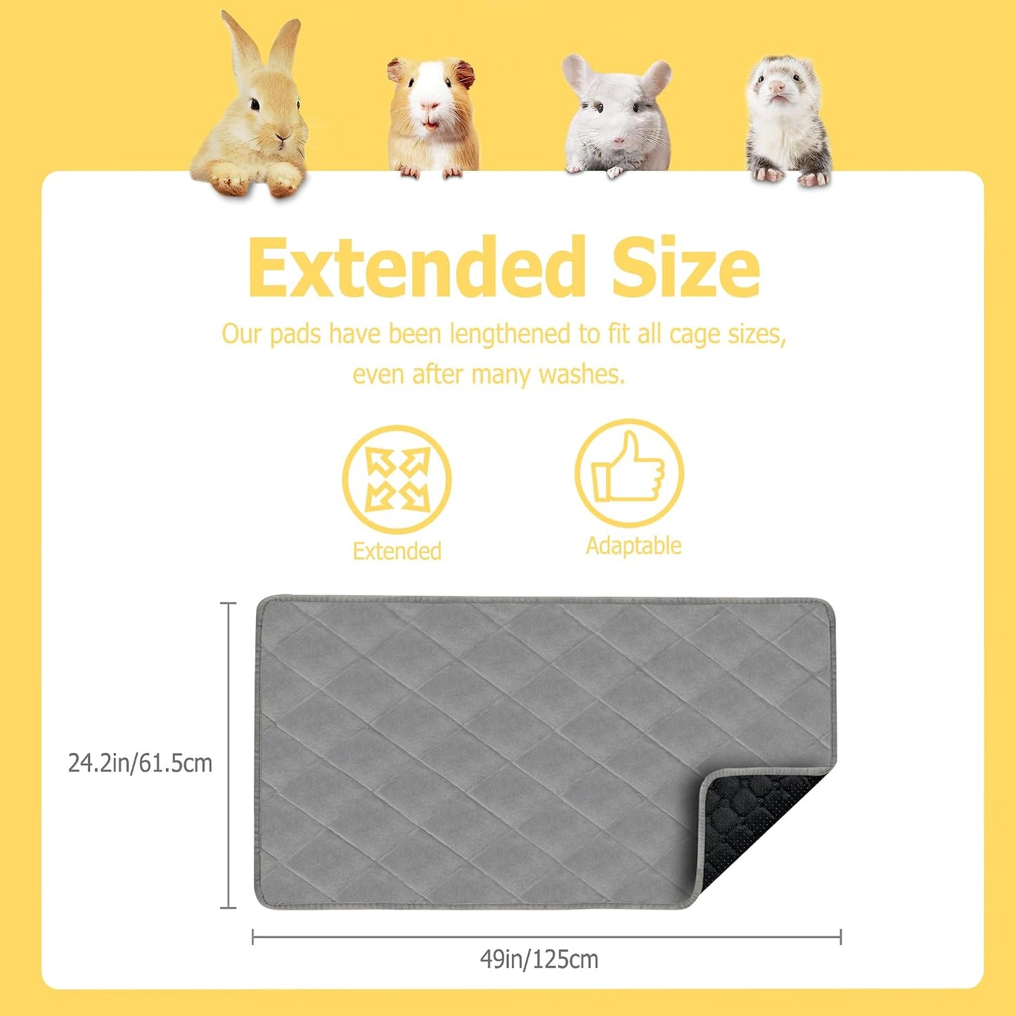 Cimiycob waterproof and absorbent small animal pee pad