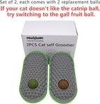 Cat using miwoowim wall mounted grooming brush