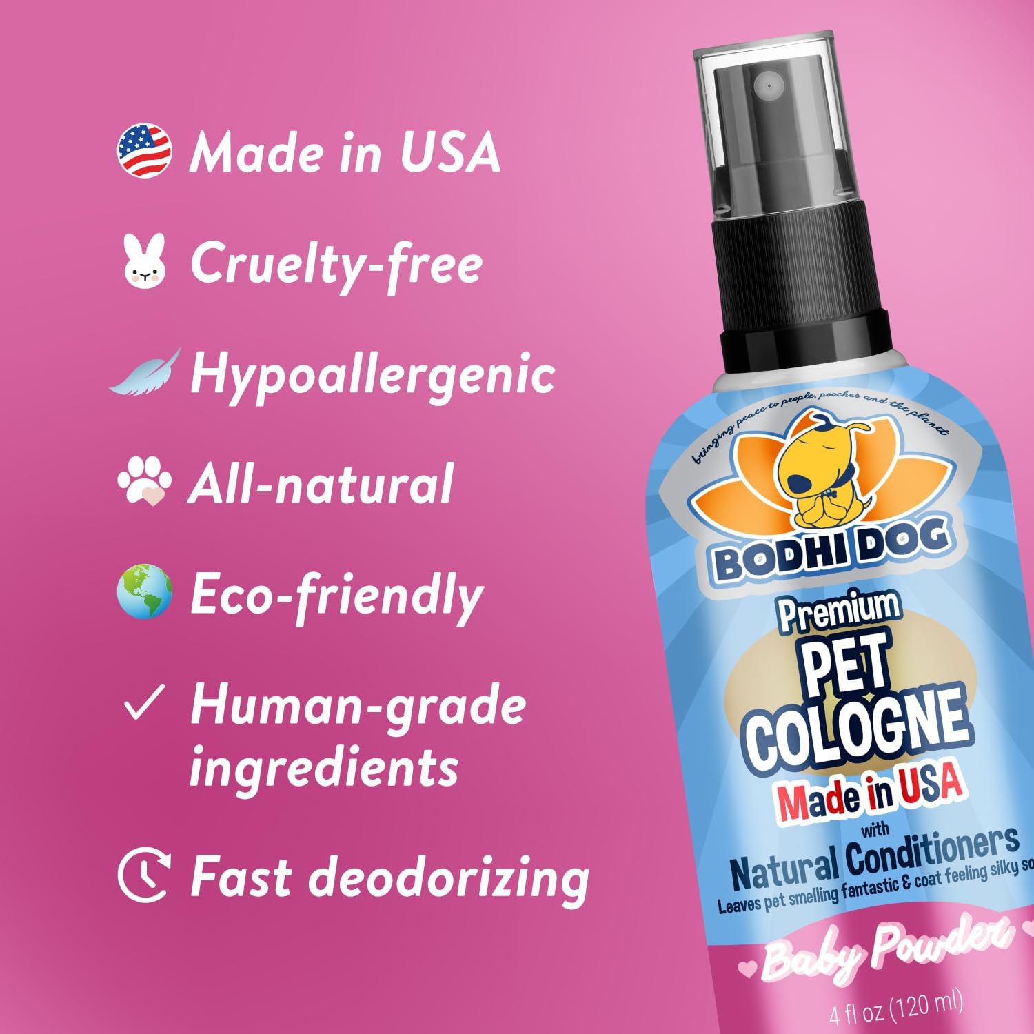 Vet recommended USA made dog perfume for sensitive skin